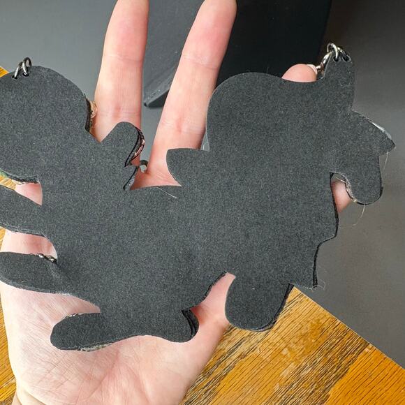 Aldo Floral Rhinestone Statement Bib Necklace Gunmetal Gray and Pink 14"/2" - Picture 4 of 6